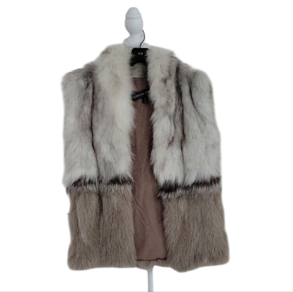 Adrienne Landau Fox Fur Vest Size S